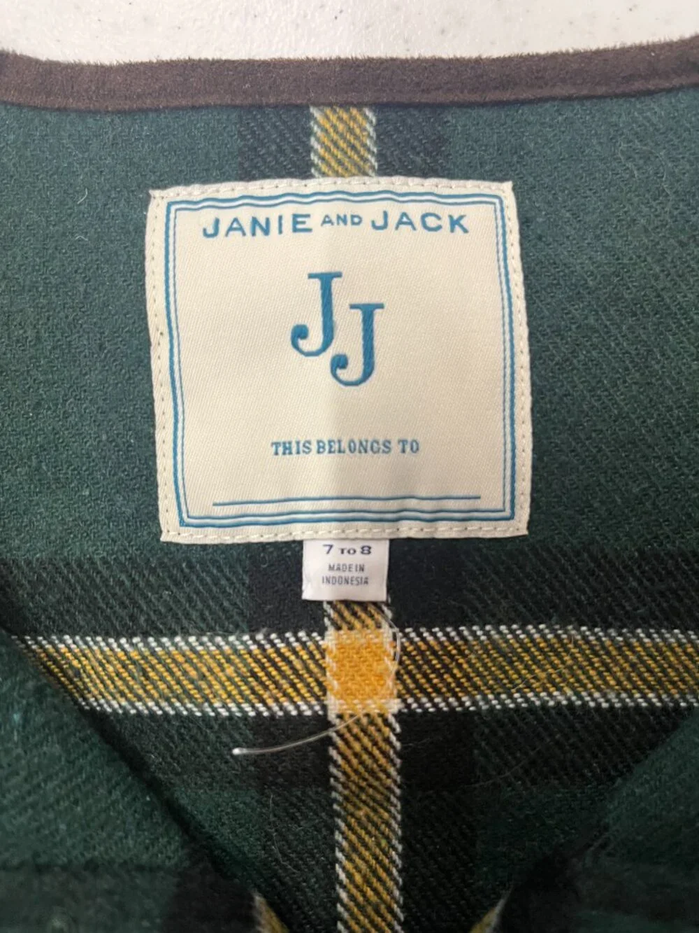 Janie and Jack Plaid Cape and Leggings with Horses Lot